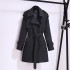 Wind coat women 2024 early spring and autumn new Korean style short, medium and long coat temperament British style high-end coat