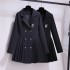 College style suit dress 2024 Spring and Autumn collection waist cinched JK uniform Hepburn black dress, sexy pleated dress for ladies