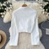 High end socialite, western-style pearl bow short jacket, women's versatile look, slim and short suit top