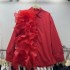 Oudai three-dimensional mesh, floral ruffle edges, irregular splicing, long sleeved shirt design sense, solid color, loose shirt trend