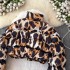 Winter down and cotton jacket, women's short style, internet famous cotton jacket, Korean version, loose and slimming cotton top, leopard print jacket, fashionable