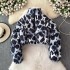 Winter down and cotton jacket, women's short style, internet famous cotton jacket, Korean version, loose and slimming cotton top, leopard print jacket, fashionable