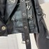 Black short PU leather jacket, women's jacket, new Hong Kong style explosive design, American high-end short stature