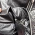 Cool and stylish leather jacket for women in autumn, spicy girls with polished edges, irregular pockets, PU leather jacket, short jacket