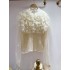 French style new women's clothing niche design lace flared sleeve shirt Western style shirt top Women's lace shirt