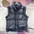 High end heavy industry nail bead fungus edge cotton jacket, vest for women, 2024 autumn and winter new item, vest, camisole sleeveless jacket