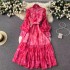 2023 Spring New Women's Clothing Beautiful, niche, tea break, French Campanula style, high-end temperament, floral dress