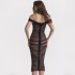 Cross border European and American sexy one shoulder striped patchwork bandage dress party party dress