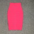 2021 European and American New Style Featured Stripe Sexy Mid Skirt Temperament Slimming High Waist Hip Wrapping Skirt Bandage Skirt Wholesale