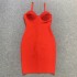 European and American new sexy camisole fashion hot stamping bandage dress socialite party party small dress dress