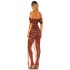 Cross border new European and American one shoulder mesh pleated bandage dress sexy tight temperament dress party dress