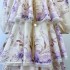 Real time spot Australian autumn new retro floral pattern lace edge multi-layer design mid to long high-end dress