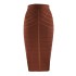 2021 European and American New Style Featured Stripe Sexy Mid Skirt Temperament Slimming High Waist Hip Wrapping Skirt Bandage Skirt Wholesale