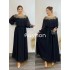 2022 new Xinjiang exotic fashion elegant plus size slimming long sleeved big swing dress solid color ethnic style