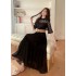 Wang Ziwen's celebrity style high-end women's clothing 2022 summer fashion western-style long skirt temperament slim fit dress