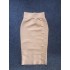 Autumn and winter new waist cinching slimming half skirt fashionable sewn button mid length skirt slim fitting bandage skirt temperament versatile hip hugging skirt