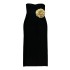 2024 European and American new fashionable three-dimensional gold flower strapless bandage dress, socialite party dress