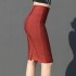 European and American striped sexy short skirt, tight fitting temperament, high waist, hip wrapped bandage, half body skirt, banquet party pencil skirt, 8 colors