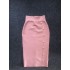 Autumn and winter new waist cinching slimming half skirt fashionable sewn button mid length skirt slim fitting bandage skirt temperament versatile hip hugging skirt