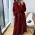 2022 new faux fur coat for women, mid to long length, European station, fashionable temperament, loose plus size to cover the belly trend