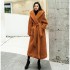 2021 autumn and winter casual socialite new fashionable lamb fur imitation fur coat for women, mid to long style, lapel hooded trend