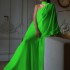 FD1458 in stock 2023 autumn and winter new cross-border women's fashion French hanging neck one shoulder long dress dress