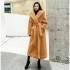 2021 autumn and winter casual socialite new fashionable lamb fur imitation fur coat for women, mid to long style, lapel hooded trend