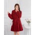 2020 new autumn and winter hooded rhinestone mid long style imitation otter rabbit fur grass integrated imitation fur women's coat women's trend