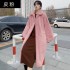 2022 New Fashionable Korean Long Sleeve Fur Coat for Women, Medium to Long Size, with a Flip Collar and Small Fragrant Style, Loose and Warm, Covering Meat Tide