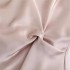 Foreign trade 2024 spring new solid color pullover round neck short sleeved pleated silk satin texture dress for women 2454845