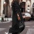 FD678 in stock 2024 autumn and winter new style temperament niche personality casual big collar mid length trench coat for women