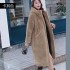 2019 new faux fur coat for women's fashion mid to long hooded coat, autumn and winter long sleeved Korean version, wholesale for foreign trade