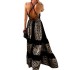 FD396 European and American Women's 2022 Summer New Printed Bohemian Fashion Loose Off Shoulder Dress