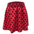 LN043 Amazon EBAY Cross border European and American Summer Hot Sale Wave Point Mini Big Swing Half length Skirt Red Short Skirt