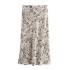 Foreign Trade 2024 Autumn New European and American Style Women's Fashion Silk Texture Midi Multi Color Half Skirt 8338537