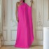 FD1458 in stock 2023 autumn and winter new cross-border women's fashion French hanging neck one shoulder long dress dress