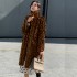 2020 winter new faux fur coat women's coat fashion casual stand collar European station medium long slim fit trend