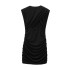 Foreign trade 2024 autumn new dress for women's clothing, European and American style pleated sleeveless, sexy and slimming, high-end 2180215