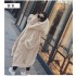 2021 autumn and winter European and American station imitation otter rabbit fur thick medium long hooded fur coat fur coat women's fashion trend