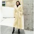 2021 autumn and winter casual socialite new fashionable lamb fur imitation fur coat for women, mid to long style, lapel hooded trend