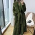 2022 new faux fur coat for women, mid to long length, European station, fashionable temperament, loose plus size to cover the belly trend