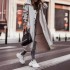 FD678 in stock 2024 autumn and winter new style temperament niche personality casual big collar mid length trench coat for women