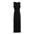 Foreign trade 2024 autumn new women's clothing knot decoration texture long sleeveless slim fit dress for women 5039626