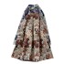 Retro Heavy Industry Little Bear Jacquard High Waist Half Skirt for Women 2024 Winter French slimming A-line pleated umbrella skirt