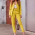 FD051 in stock 2024 autumn and winter cross-border Amazon women's fashion long sleeved suit jacket casual pants set