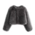 Foreign trade wholesale European and American style women's clothing French artificial fur effect short jacket jacket 6318261