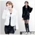 Korean version of faux fur jacket for women's short style, new fur faux mink faux fox fur collar, stylish women's clothing for winter