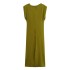 Foreign trade 2024 summer new women's clothing gold inlaid MIDI sleeveless slimming temperament dress 9878079