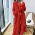 2022 new faux fur coat for women, mid to long length, European station, fashionable temperament, loose plus size to cover the belly trend