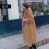 2019 new faux fur coat for women's fashion mid to long hooded coat, autumn and winter long sleeved Korean version, wholesale for foreign trade